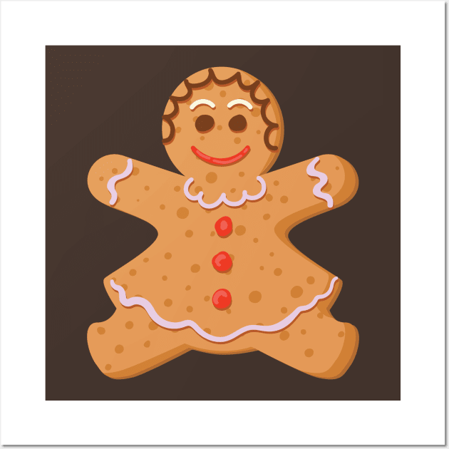 Gingerbread Girl Wall Art by SWON Design